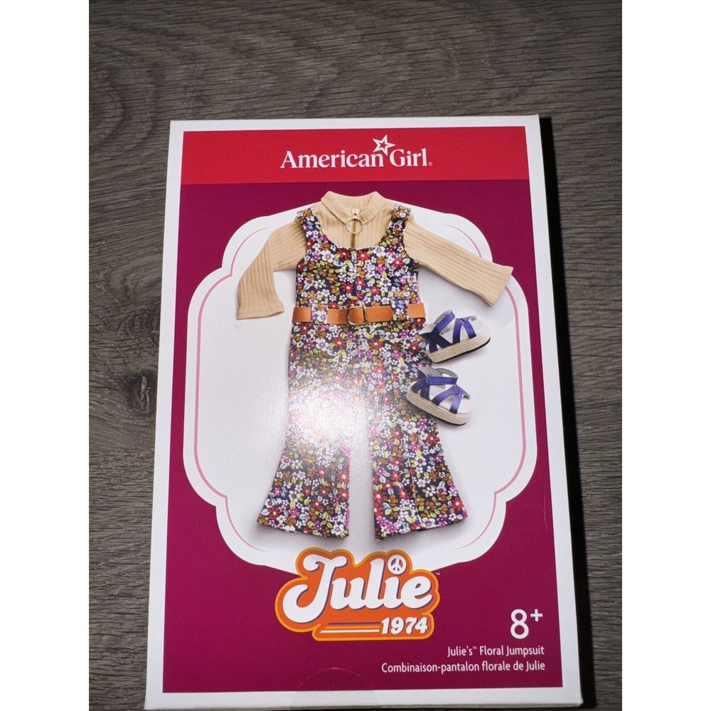 American Girl Julie 1974 Floral Jumpsuit Outfit NEW